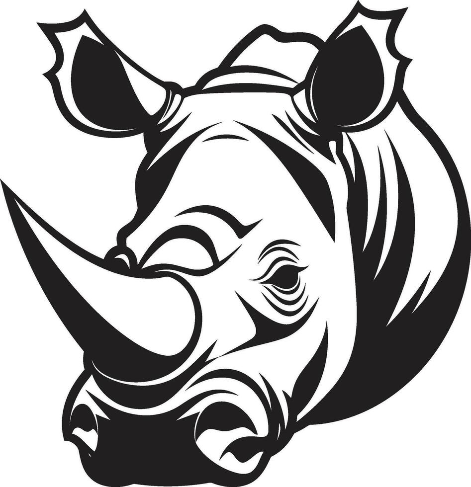 vectoriseren neushoorn van concept naar meesterwerk neushoorn vector illustratie voor grafisch ontwerp professionals