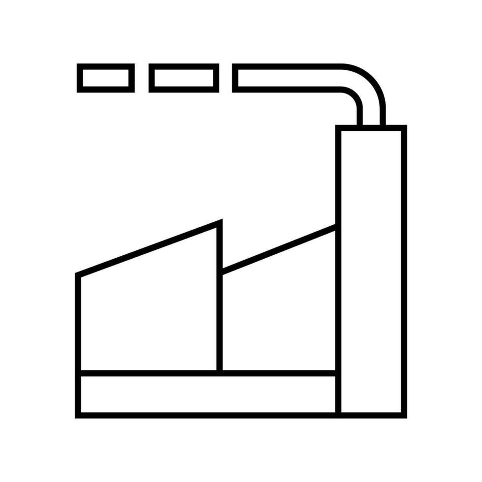 fabriek icoon vector. producties illustratie teken. vervaardiging symbool. industrie logo. vector