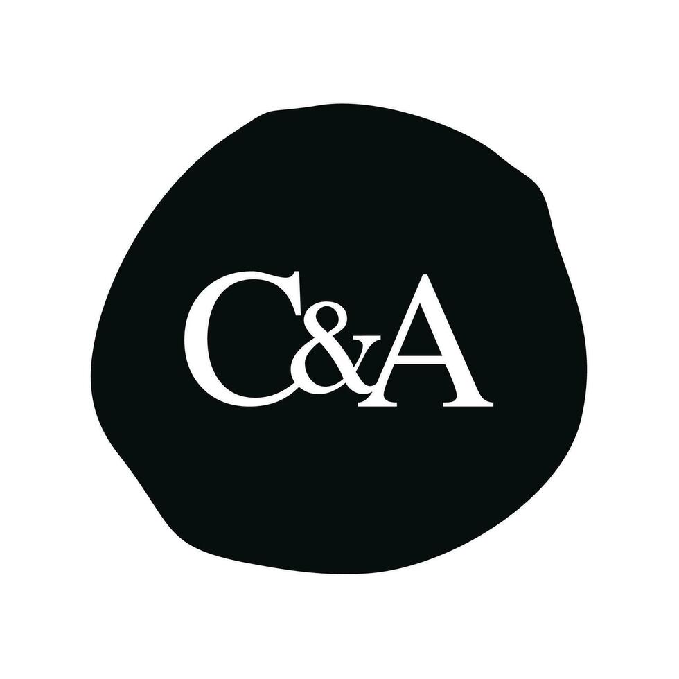 ca eerste logo brief borstel monogram bedrijf vector