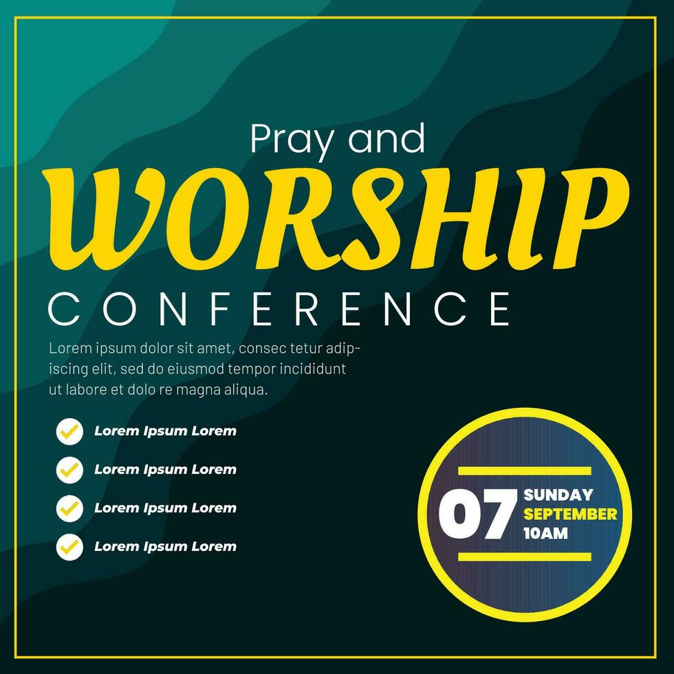 vector bidden en aanbidden conferentie sociaal media