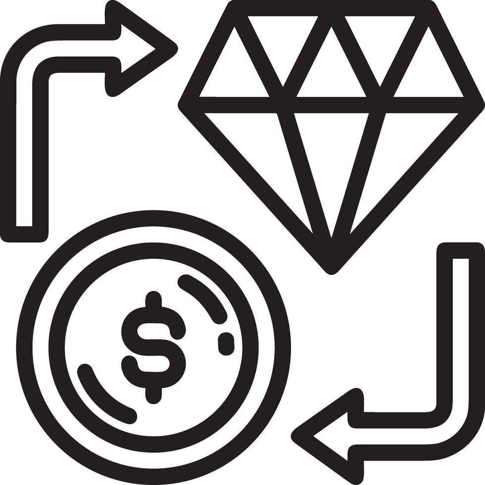 geld uitwisseling betaling icoon symbool vector afbeelding. illustratie van de dollar valuta munt grafisch ontwerp beeld