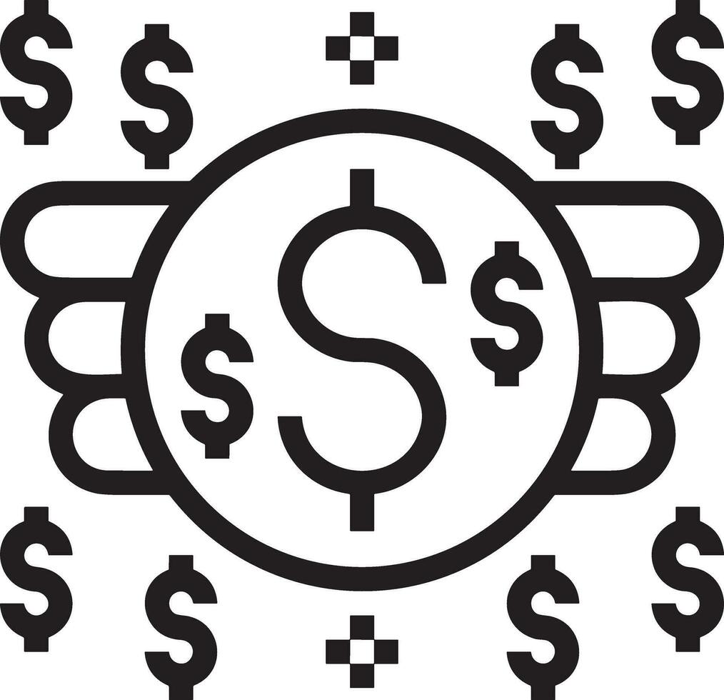 geld uitwisseling betaling icoon symbool vector afbeelding. illustratie van de dollar valuta munt grafisch ontwerp beeld