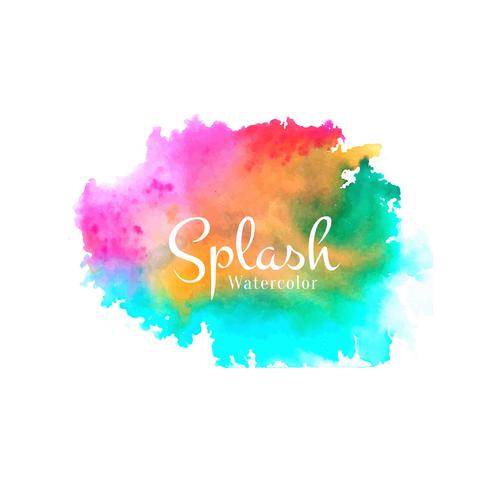 Abstracte aquarel splash ontwerp vector