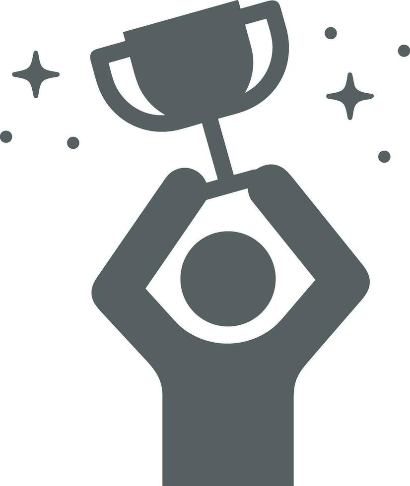 winnaar succes icoon symbool beeld vector. illustratie van beloning kampioen winnen kampioenschap bedje beeld ontwerp vector