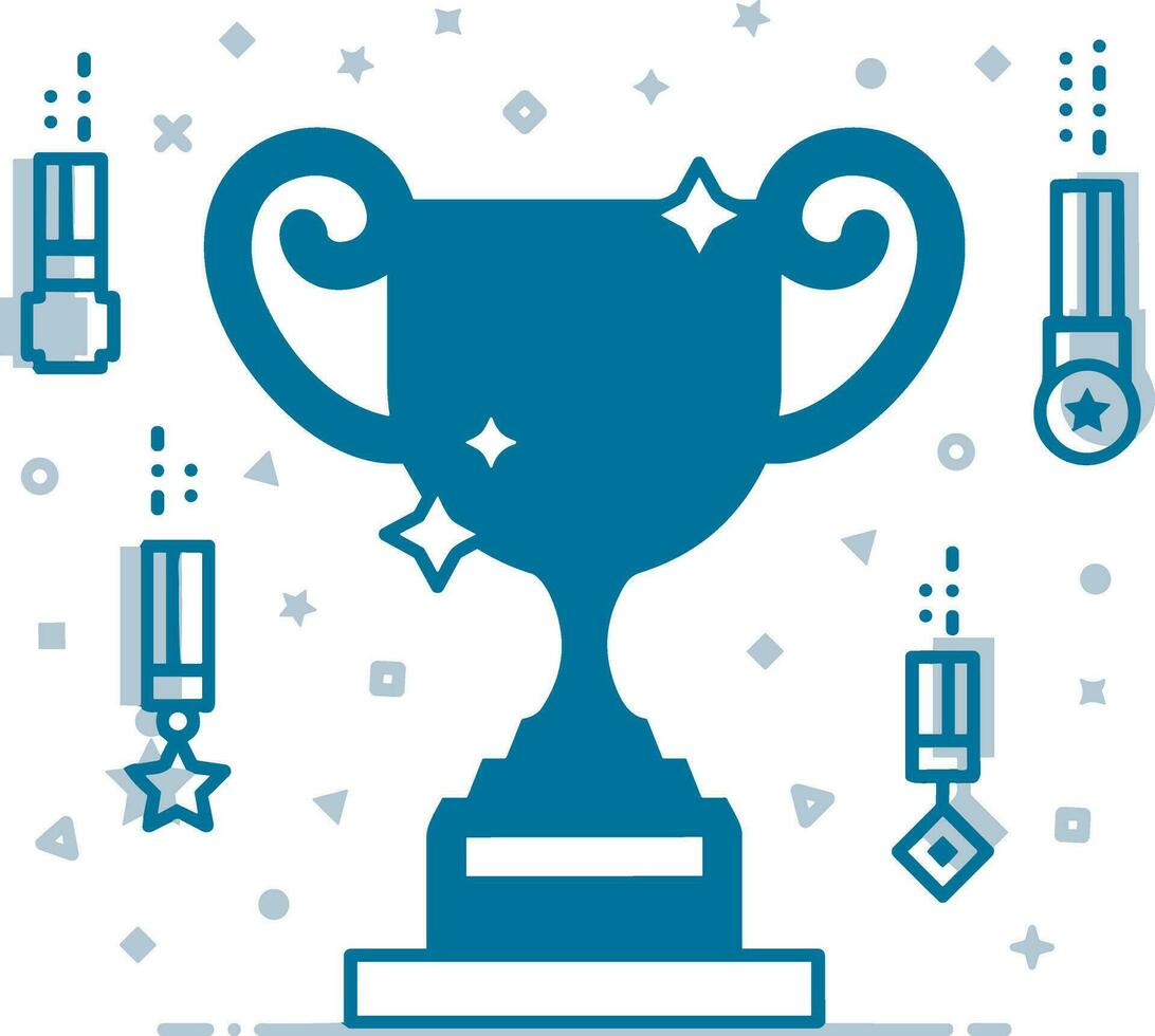 winnaar succes icoon symbool beeld vector. illustratie van beloning kampioen winnen kampioenschap bedje beeld ontwerp vector