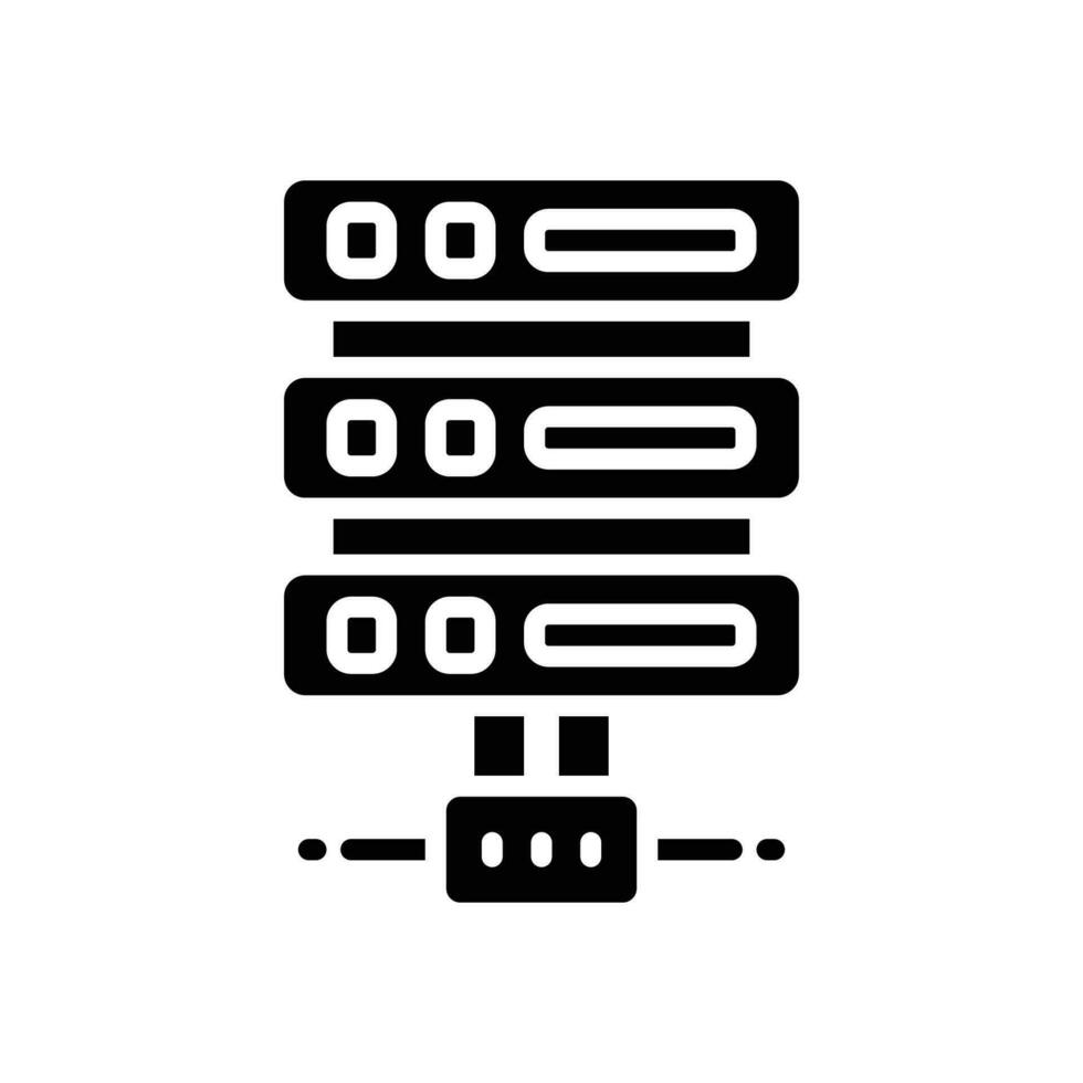 server glyph icoon. vector icoon voor uw website, mobiel, presentatie, en logo ontwerp.