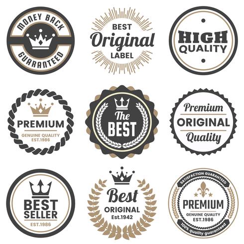 Vintage Retro Vector Logo voor banner