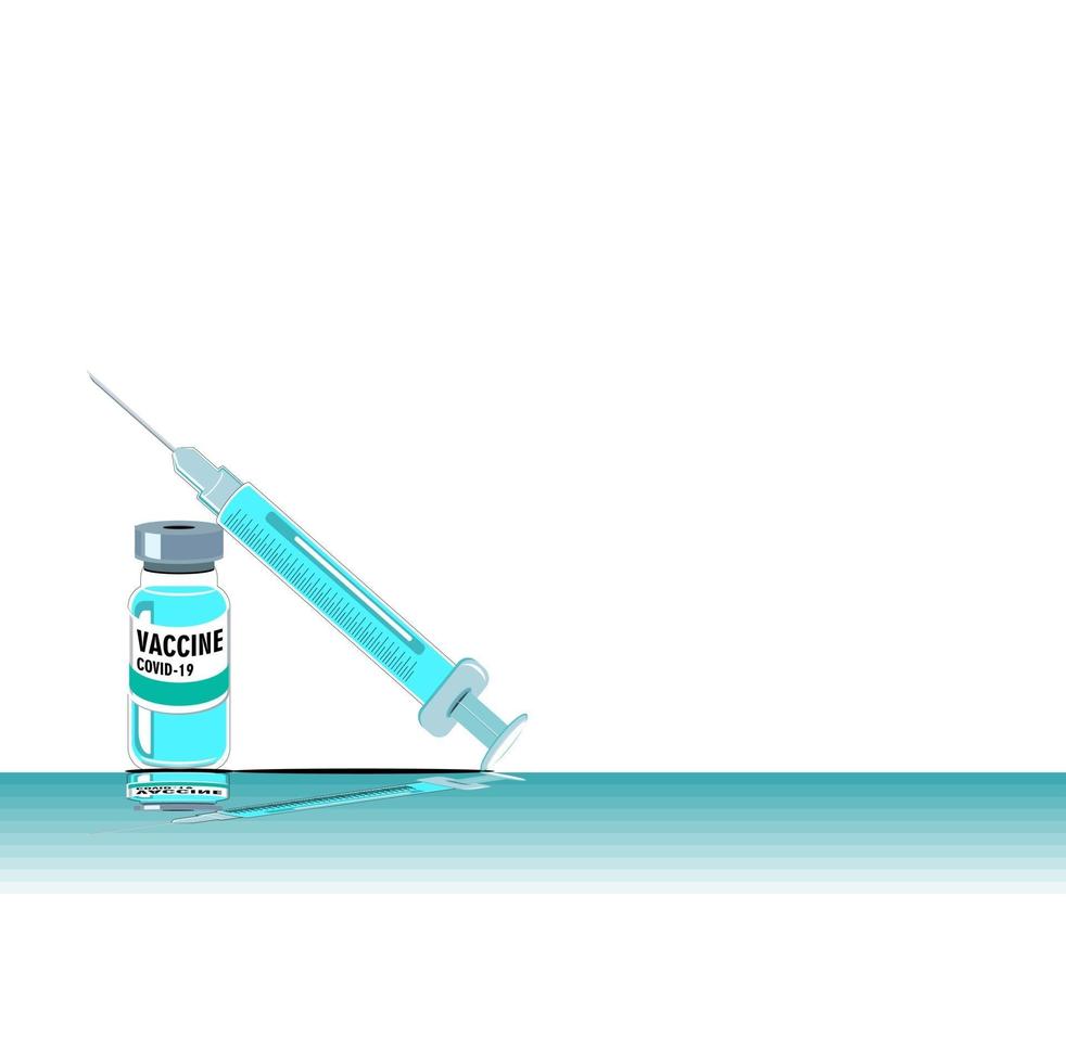 vectorafbeeldingen het is tijd om te vaccineren vector