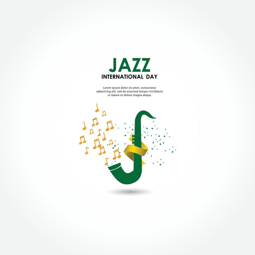 vectoraffiche voor het jazzfestival met muziekinstrumenten. perfect voor muziekevenementen vector