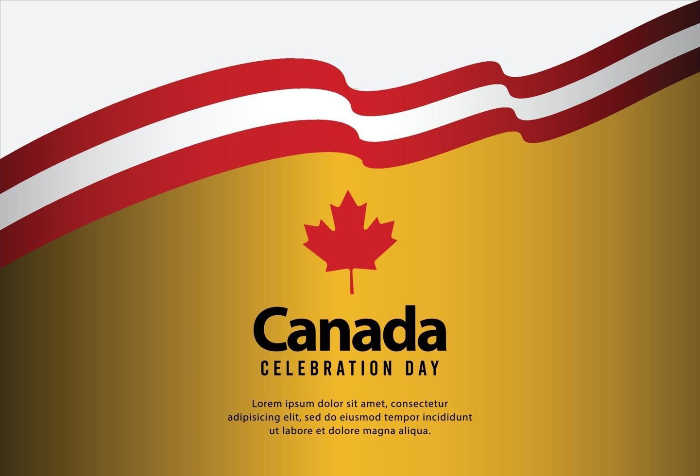 gelukkige onafhankelijkheidsdag van canada. vector illustratie