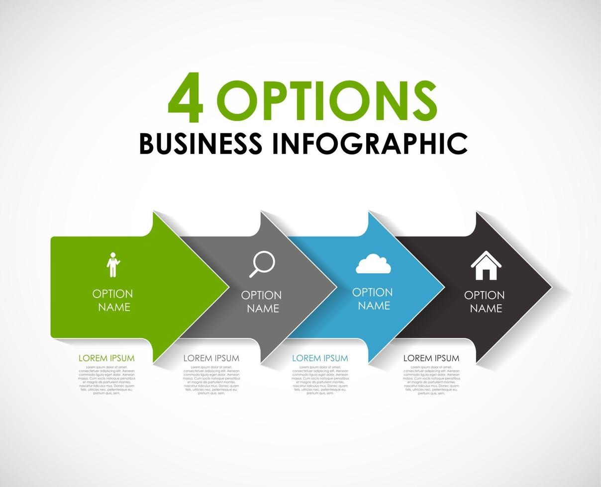 infographic sjablonen voor zakelijke vectorillustratie. vector
