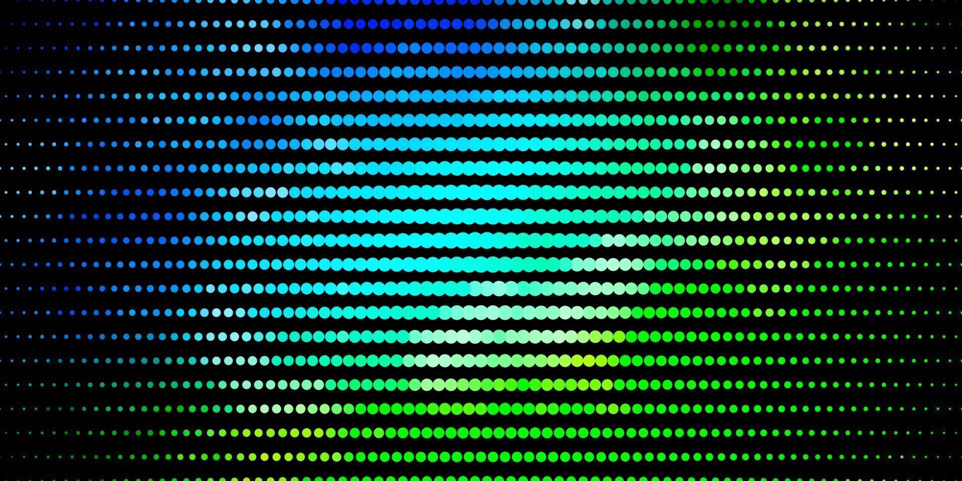 lichtblauw, groen vectorpatroon met cirkels. vector