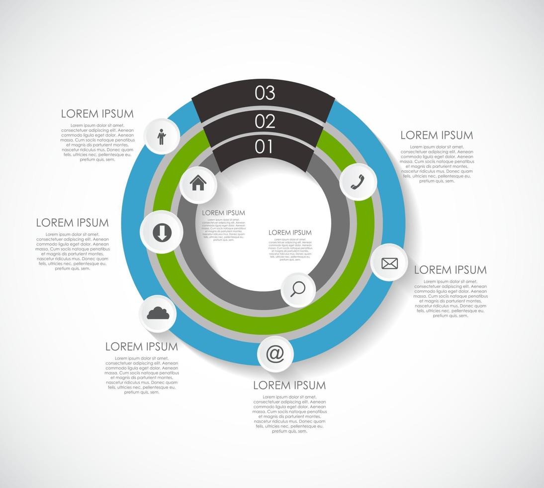 infographic sjablonen voor zakelijke vectorillustratie. vector