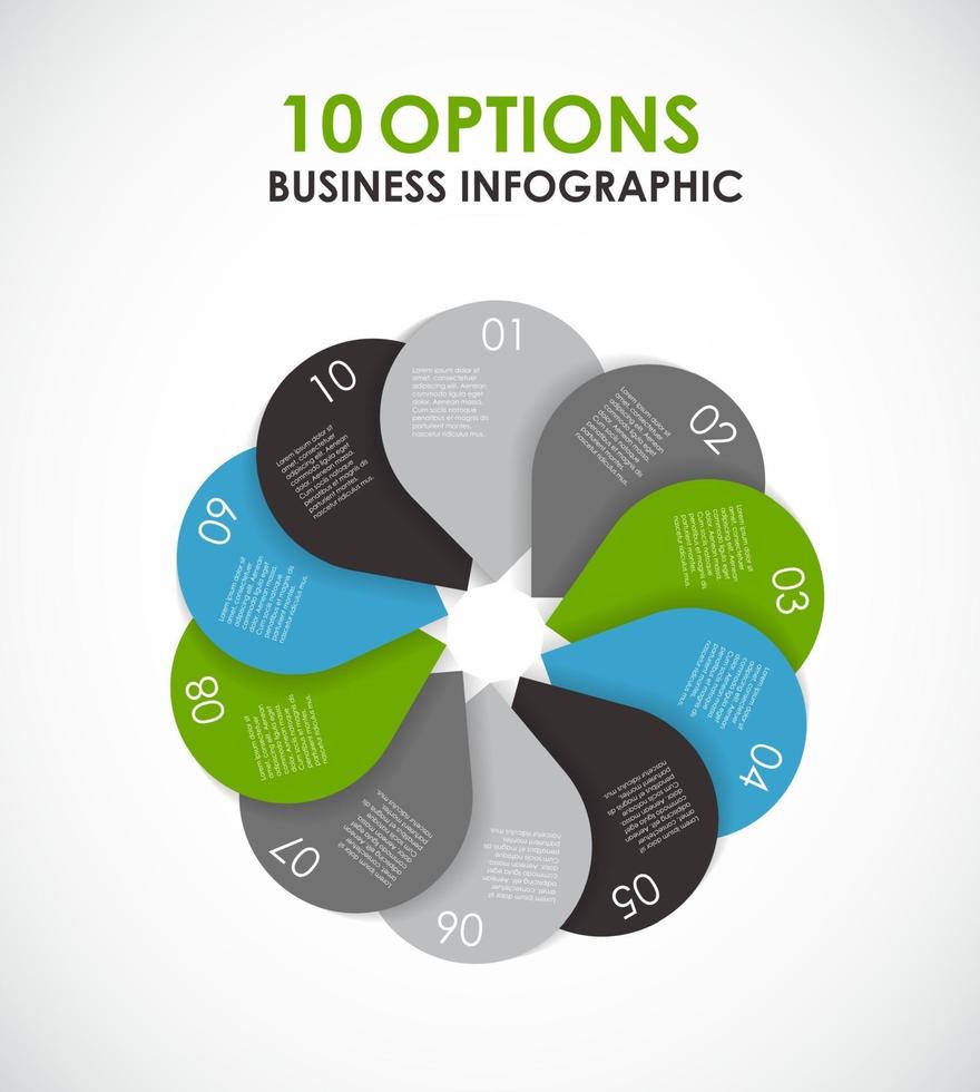 infographic sjablonen voor zakelijke vectorillustratie. vector