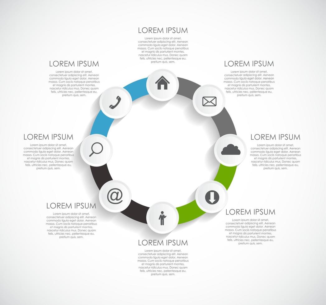 infographic sjablonen voor zakelijke vectorillustratie. vector