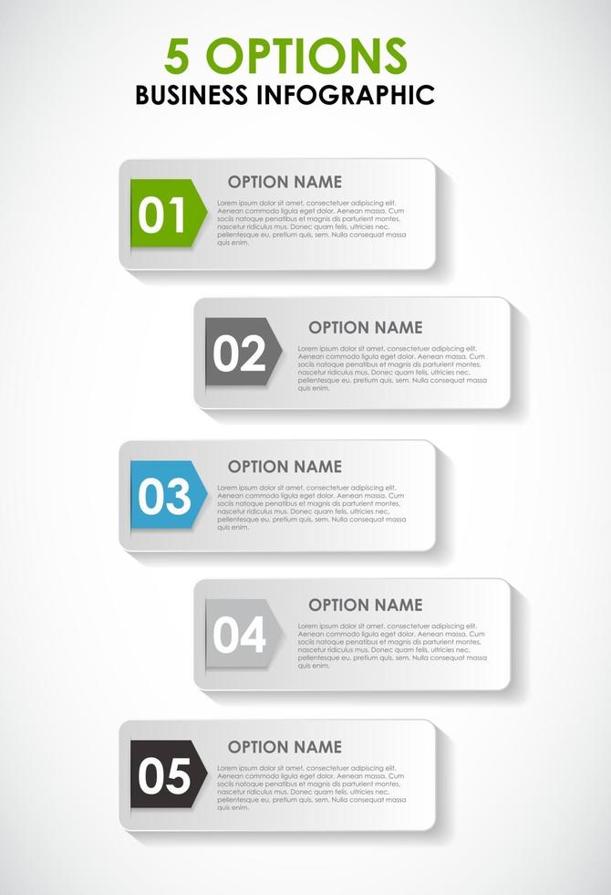 infographic sjablonen voor zakelijke vectorillustratie. vector
