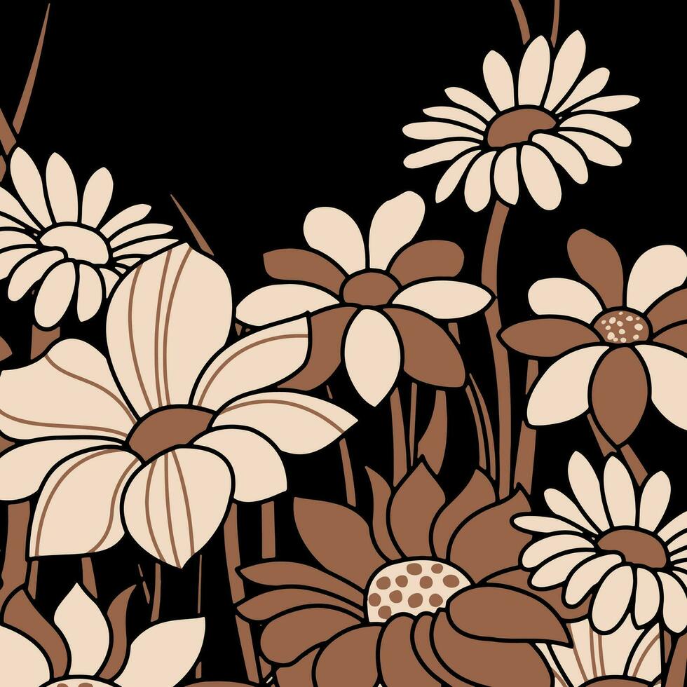 bloemen abstract patroon geschikt voor textiel en het drukken behoeften vector