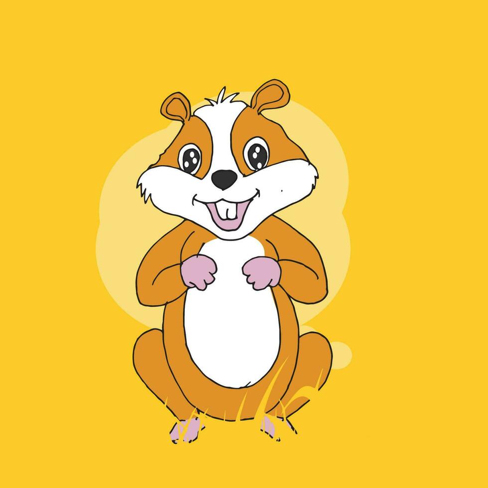 schattig bever vector illustratie