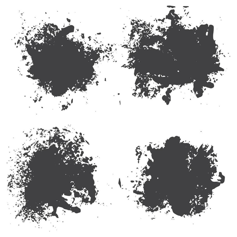 verzameling van zwart grunge achtergrond vector