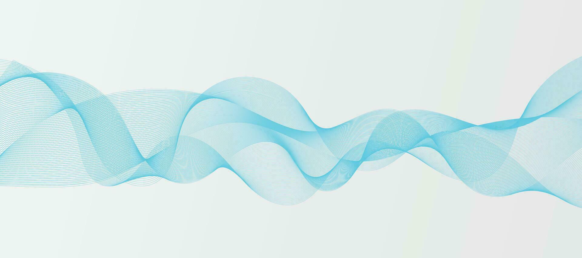 modern vector achtergrond met blauw rokerig golvend lijnen.