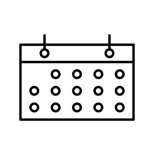 Lijn zwart pictogram vector