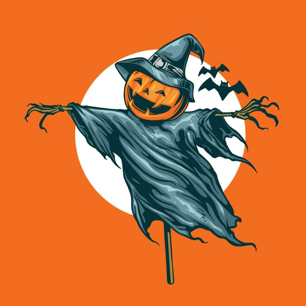 halloween artwork voor t-shirt ontwerp vector