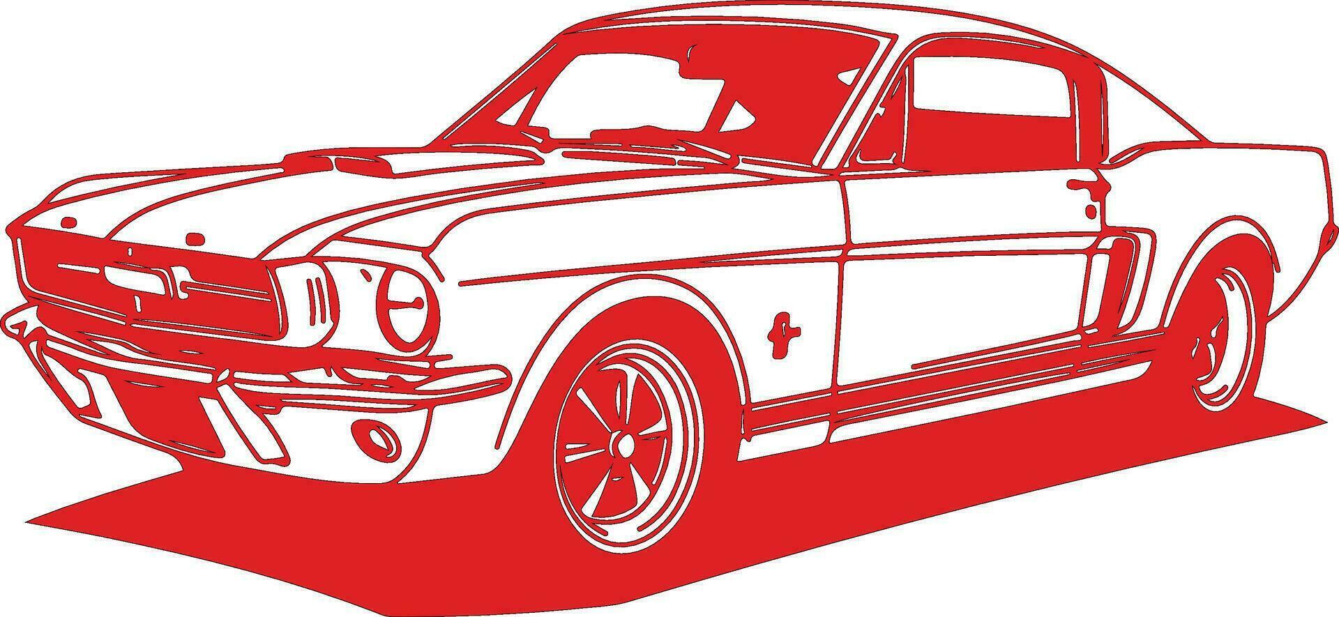 vintage auto illustratie vector