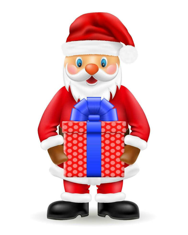 nieuw jaar en Kerstmis de kerstman claus vector illustratie geïsoleerd Aan wit achtergrond