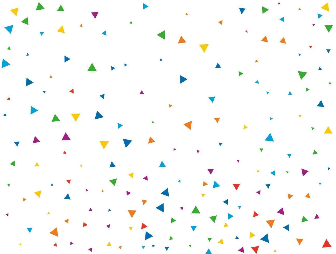 nieuw jaar driehoekig confetti. licht regenboog schitteren confetti achtergrond. gekleurde feestelijk structuur vector