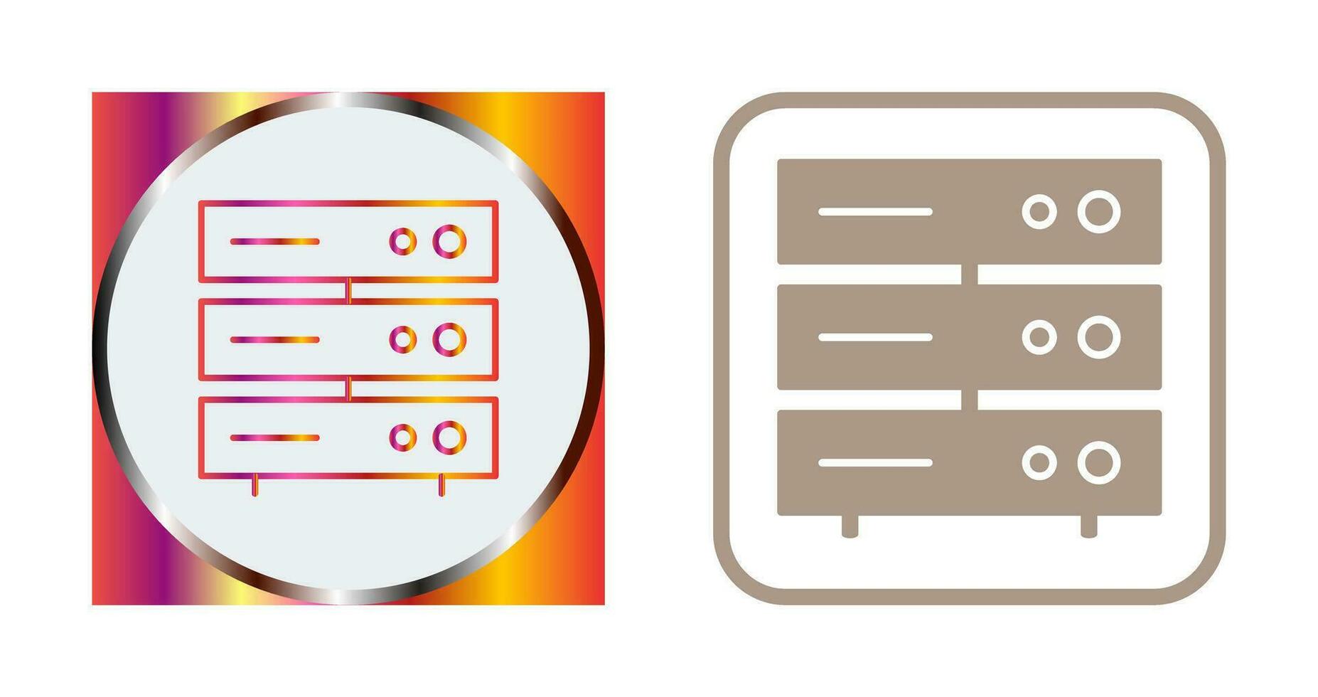 uniek server netwerk vector icoon