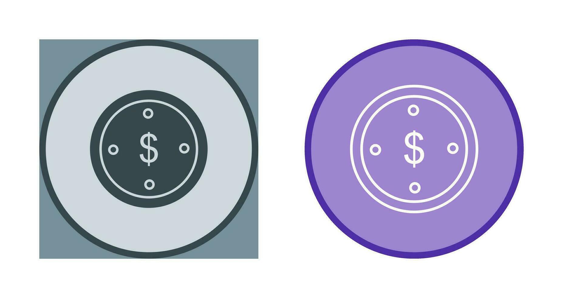 dollar munt vector pictogram