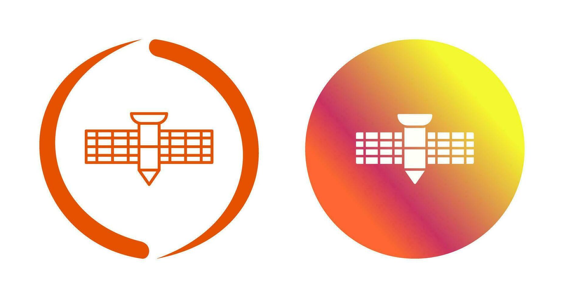 satelliet vector pictogram