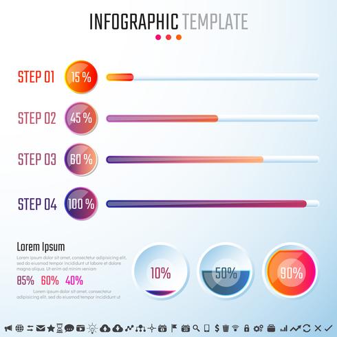 Infographics ontwerpsjabloon vector