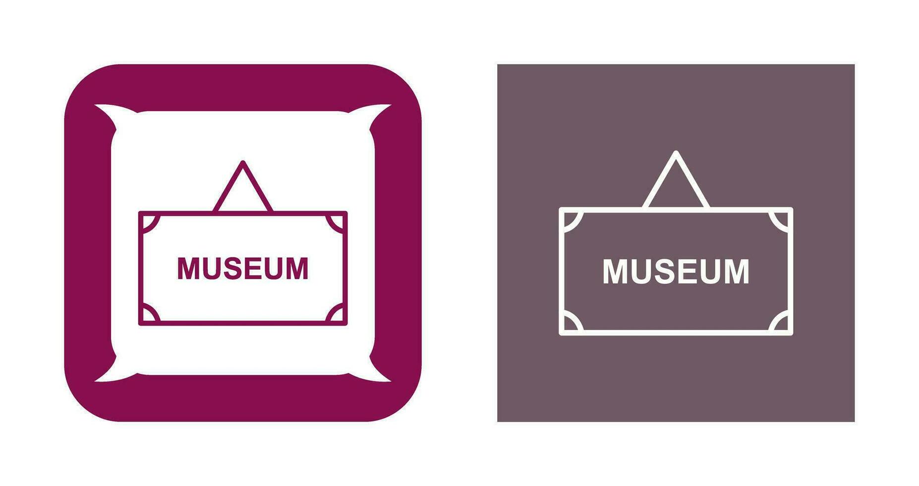 museum label vector icoon