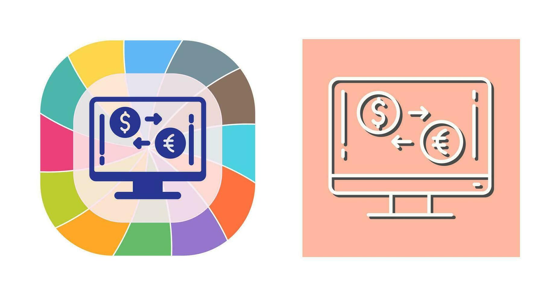 valuta wisselen vector pictogram