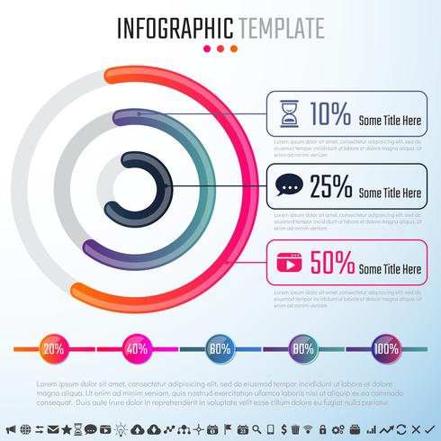 Infographics ontwerpsjabloon vector