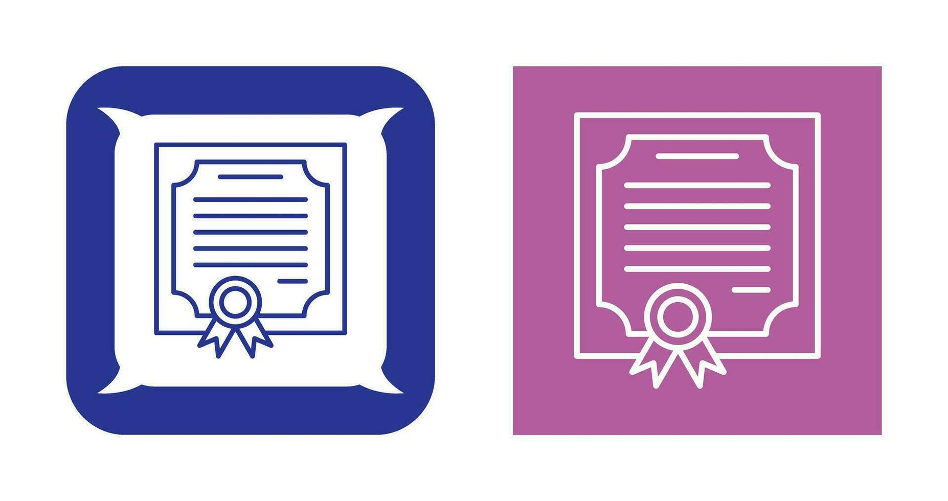 certificaat vector pictogram