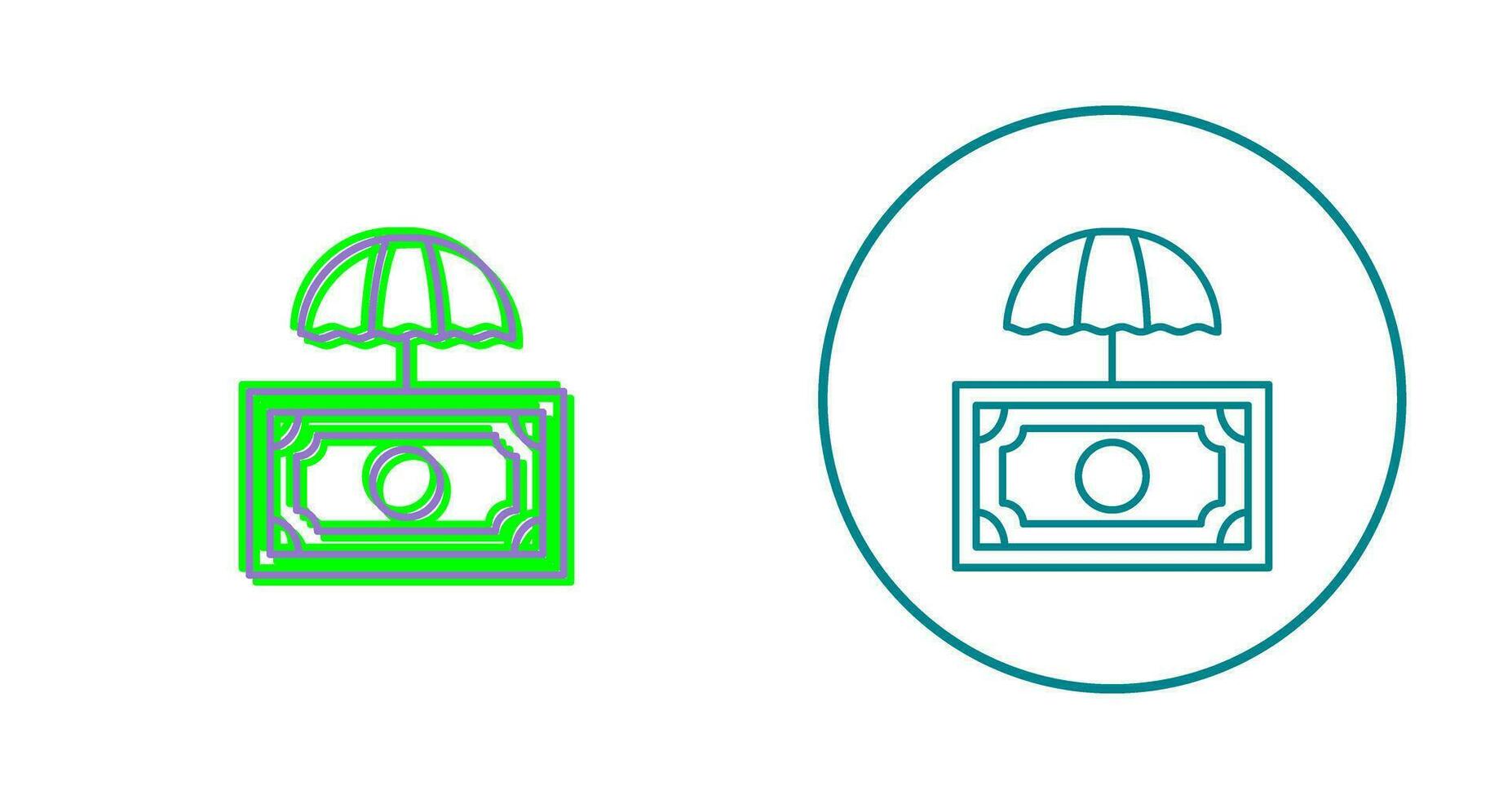 paraplu vector pictogram