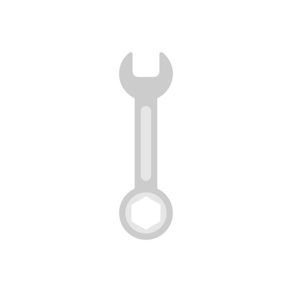 moersleutel vlak ontwerp vector illustratie. onderhoud, reparatie icoon symbool geïsoleerd Aan wit achtergrond