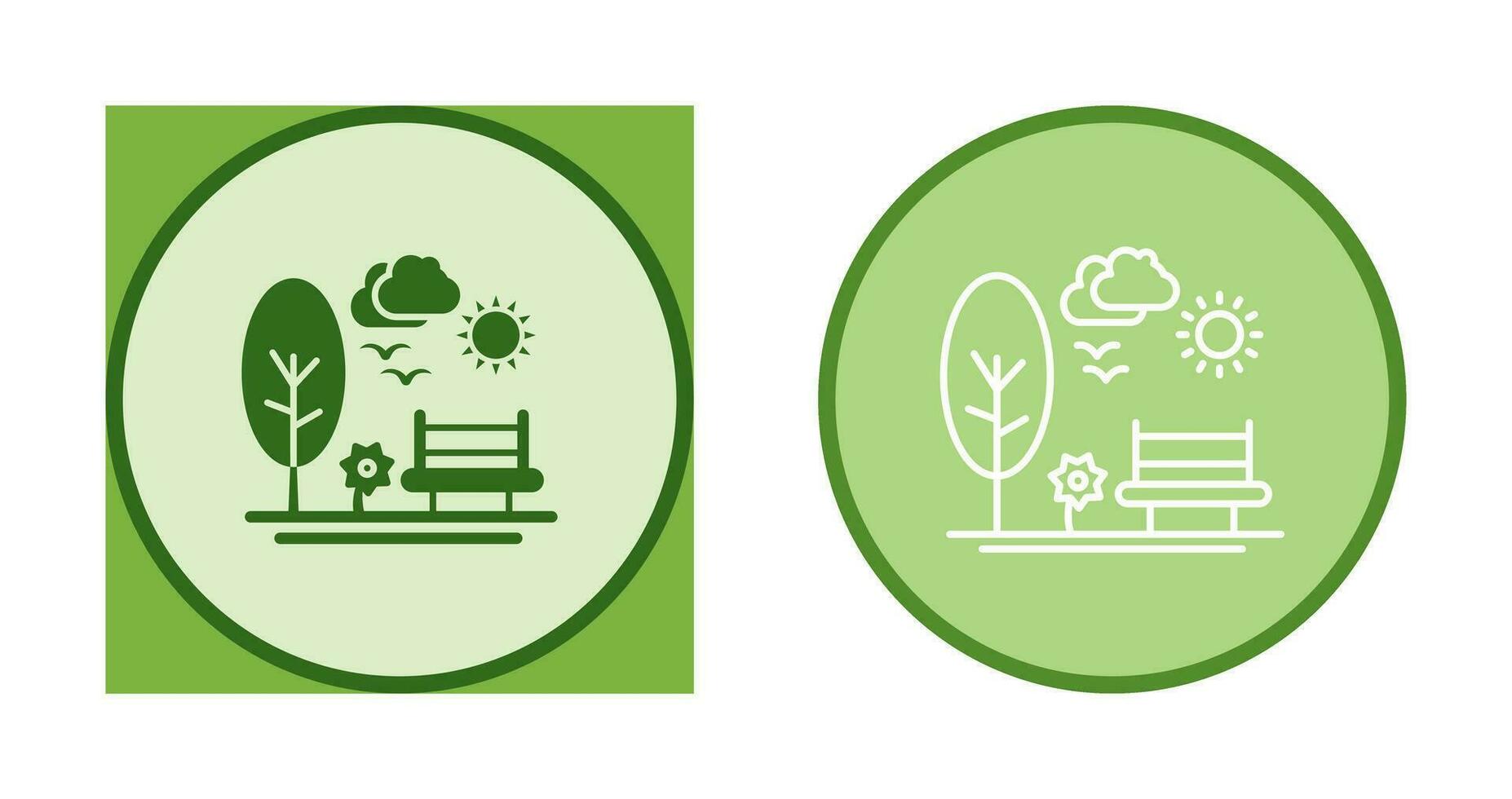 park vector pictogram