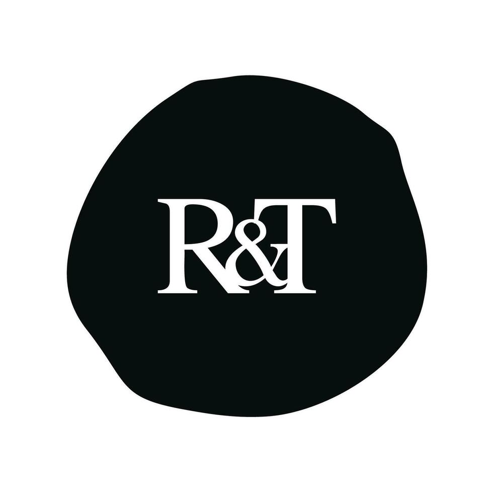 rt eerste logo brief borstel monogram bedrijf vector