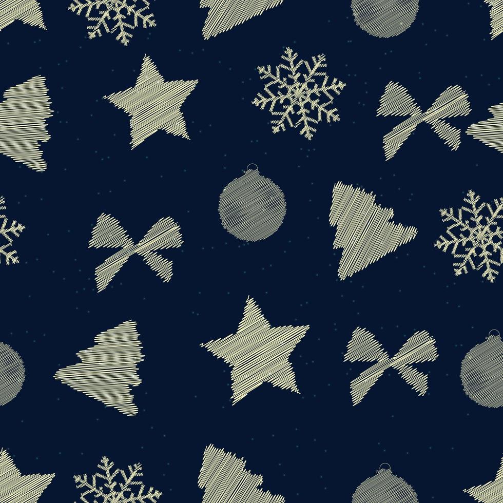 abstracte schoonheid kerstmis en nieuwjaar naadloze patroon achtergrond vector