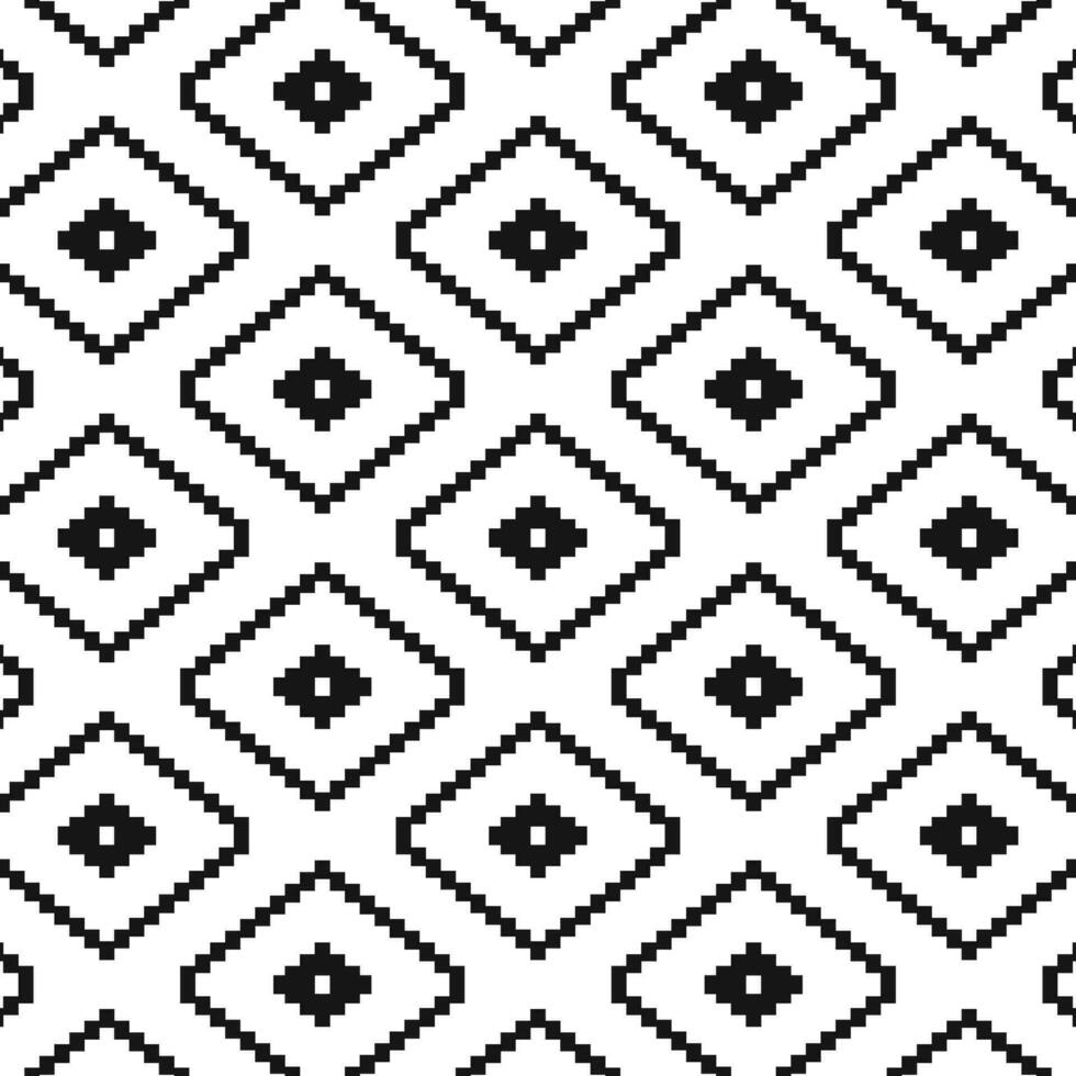 zwart wit aztec geometrie patroon vector illustratie