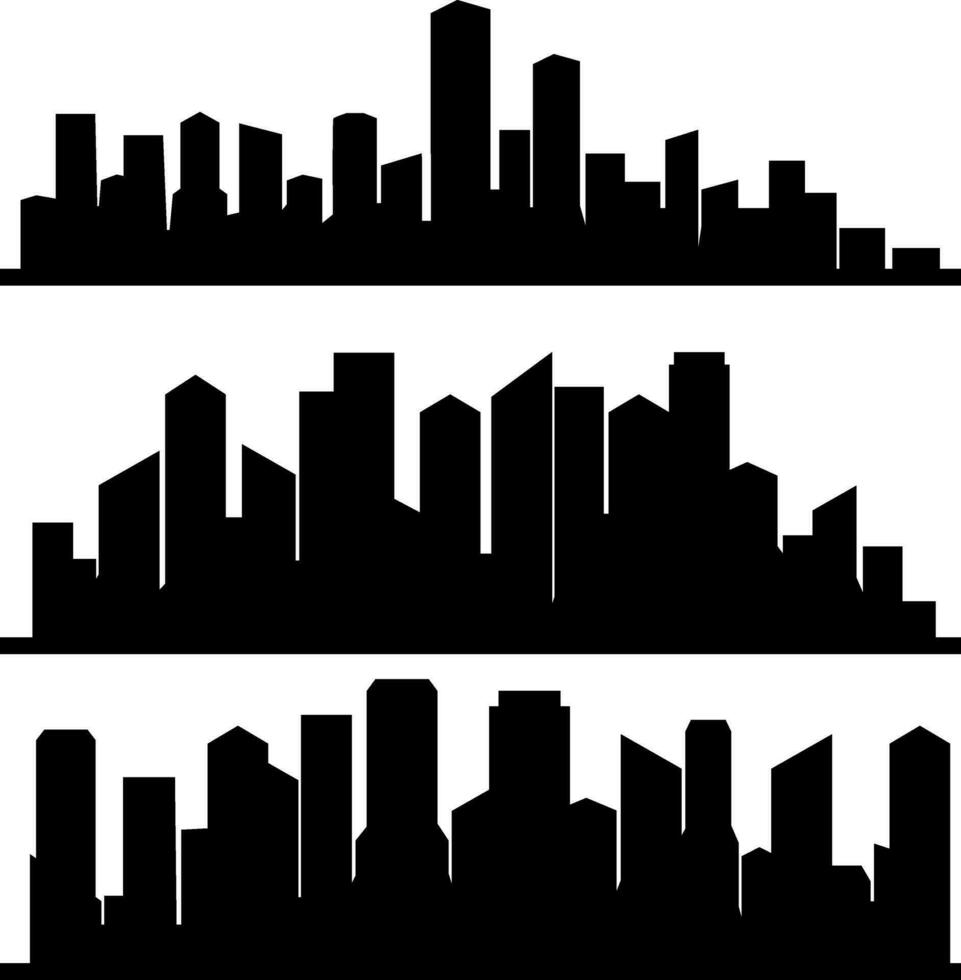 stedelijk silhouet icoon in een koel en modieus vector