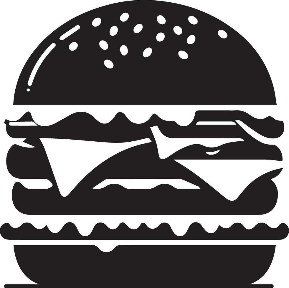 hamburger vector silhouet illustratie 5