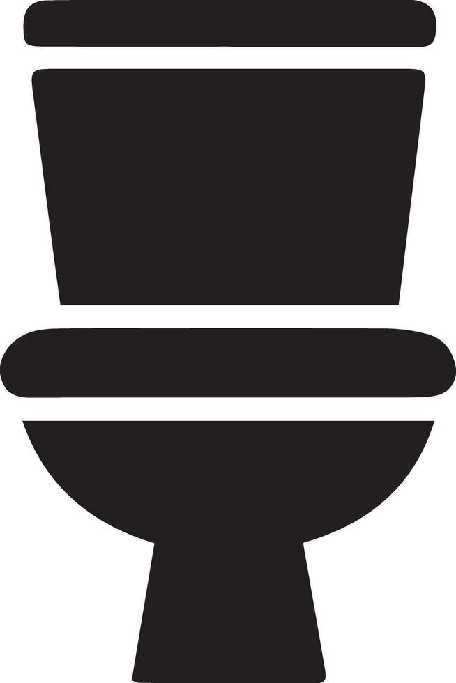 modern toilet icoon vector silhouet illustratie, toilet silhouet, toilet vlak vector