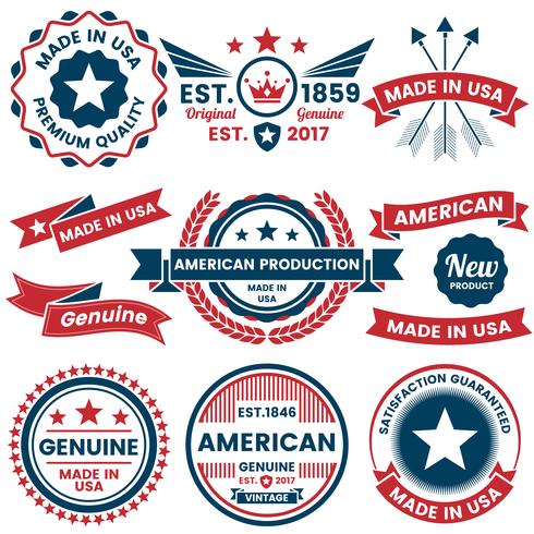 Amerika Vector label voor banner