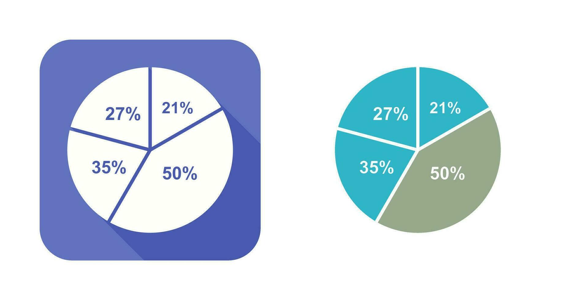 cirkeldiagram vector pictogram