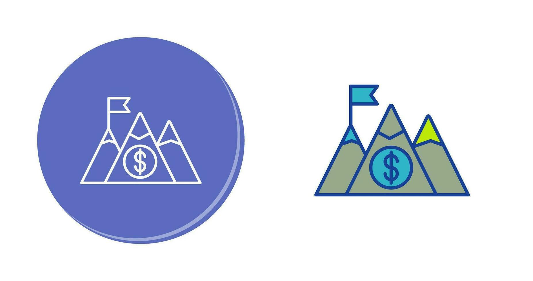 berg vector pictogram