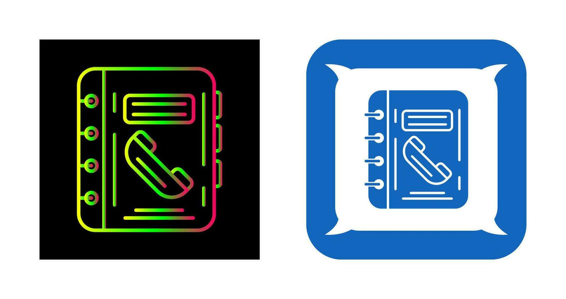 telefoonboek vector pictogram